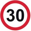 450MM DIA. DIBOND 30MPH ROAD SIGN(WITH CHANNEL) thumbnail-0