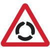 600MM TRI. DIBOND 'ROUNDABOUT AHEAD' ROAD SIGN (WITHOUT CHANNEL) thumbnail-0