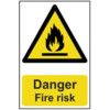 DANGER FIRE RISK - PVC (200X300MM) thumbnail-0