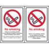 NO SMOKING DOUBLE SIDED - SAD/S(100 X 150MM) thumbnail-0