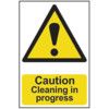 CAUTION CLEANING IN PROGRESS -PVC(200 X 300MM) thumbnail-0