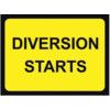 600 X 450MM Ã‚Â TEMPORARY SIGN &FRAME - DIVERSION STARTS thumbnail-0