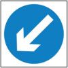 600 X 600MM TEMPORARY SIGN &FRAME- KEEP LEFT ARROW thumbnail-0