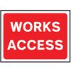 600 X 450MM Ã‚Â TEMPORARY SIGN -WORKS ACCESS thumbnail-0