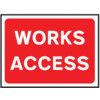 1050 X 750MM Ã‚Â TEMPORARY SIGN &FRAME - WORKS ACCESS thumbnail-0