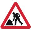 600MM TRI TEMPORARY SIGN - MEN ATWORK thumbnail-0