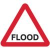 600MM TRI. TEMPORARY SIGN &FRAME- FLOOD thumbnail-0