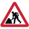 750MM TRI. TEMPORARY SIGN &FRAME- MEN AT WORK thumbnail-0