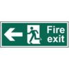 FIRE EXIT RUNNING MAN ARROW LEFT-FMX D/SIDED (450 X 150MM) thumbnail-0