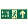 FIRE EXIT (MAN ARROW UP) -PHS(400 X 150MM) thumbnail-0