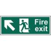 FIRE EXIT RUNNING MAN ARROWUP/LEFT PVC (400 X 150MM) thumbnail-0