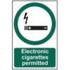 ELECTRONIC CIGARETTES PERMITTED -PVC (200 X 300MM) thumbnail-0