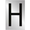 50MM POL. CHROME EFFECT -CHARACTER 'H' thumbnail-0