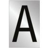 75MM POL. CHROME EFFECT -CHARACTER 'A' thumbnail-0