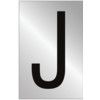 75MM POL. CHROME EFFECT -CHARACTER 'J' thumbnail-0