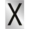 75MM POL. CHROME EFFECT -CHARACTER 'X' thumbnail-0