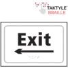 EXIT ARROW LEFT - TAKTYLE (225X150MM) thumbnail-0