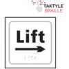 LIFT ARROW RIGHT - TAKTYLE (150X150MM) thumbnail-0