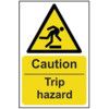 CAUTION TRIP HAZARD - RPVC (600X450MM) thumbnail-0