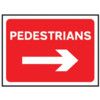 PEDESTRIANS ARROW RIGHT-CLASSICROLL UP TRAF.SIGN(600X450MM) thumbnail-0