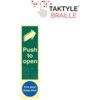 PUSH TO OPEN / FIRE DOOR KEEPSHUT- TAKTYLEPH (75 X 300MM) thumbnail-0