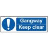 GANGWAY KEEP CLEAR - RPVC (600X200MM) thumbnail-0