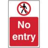 NO ENTRY - RPVC (400 X 600MM) thumbnail-0