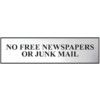 NO FREE NEWSPAPERS OR JUNK MAIL -CHR (200 X 50MM) thumbnail-0