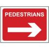 PEDESTRIANS RIGHT - Q SIGN (600X450MM) thumbnail-0