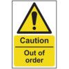 CAUTION OUT OF ORDER - RPVC (400X600MM) thumbnail-0