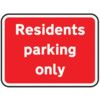 600X450MM DIBOND 'RESIDENTS PARKING ONLY' ROAD SIGN (W/O CHANNEL) thumbnail-0