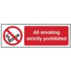 ALL SMOKING STRICTLY PROHIBITED -RPVC (300 X 100MM) thumbnail-0