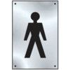 GENTLEMEN GRAPHIC DOOR PLATE -SSS(100 X 150MM) thumbnail-0