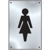 LADIES GRAPHIC DOOR PLATE -SAA(100 X 150MM) thumbnail-0