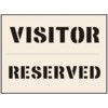 VISITOR RESERVED STENCIL (400X600MM) thumbnail-0