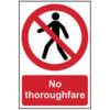 NO THOROUGHFARE - PVC (200X300MM) thumbnail-0