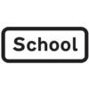 439 X 188MM DIBOND 'SCHOOL'ROADSIGN (WITH CHANNEL) thumbnail-0