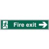 FIRE EXIT (MAN ARROW RIGHT) -SAV(750 X 150MM) thumbnail-0