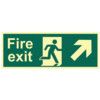 FIRE EXIT (MAN ARROW UP/RIGHT)-PHS (400 X 150MM) thumbnail-0