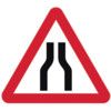 600MM TRI. DIBOND 'ROAD NARROWS BOTH LANES' ROAD SIGN (W CHANNEL) thumbnail-0