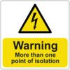 WARNING MORE THAN ONE POINT OF ISOLATION - PK-5 PVC (75X75MM) thumbnail-0