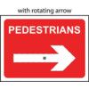 PEDESTRIAN REVERSIBLE ARROW -QSIGN (600 X 450MM) thumbnail-0