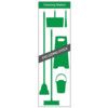 SHADOWBOARD - CLEANING STATION STYLE B (GREEN) W HOOKS - NO STOCK thumbnail-0