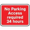 600X450MM DIB 'NO PARKING ACC REQUIRED 24 HRS' ROSIGN(W CHANNEL) thumbnail-0