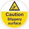 400MM DIA. CAUTION SLIPPERYSURFACE FLOOR GRAPHIC thumbnail-0