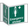 EMERGENCY SHOWER (PROJECTIONSIGN)- RPVC (200MM FACE) thumbnail-0