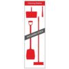 SHADOWBOARD - CLEANING STATION STYLE A (RED) WITH HOOKS - NO STOCK thumbnail-0