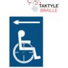 DISABLED ARROW LEFT - TAKTYLE(150X 225MM) thumbnail-0