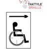 DISABLED ARROW RIGHT -TAKTYLE(150 X 225MM) thumbnail-0