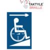 DISABLED RAMP ARROW RIGHT -TAKTYLE (150 X 225MM) thumbnail-0